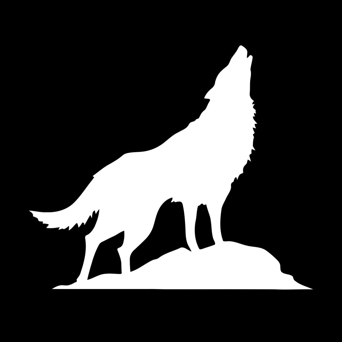Mural And Wall Vinyl Decal Howling Wolf Tribal Animal Wild Predator Multi Color Selection