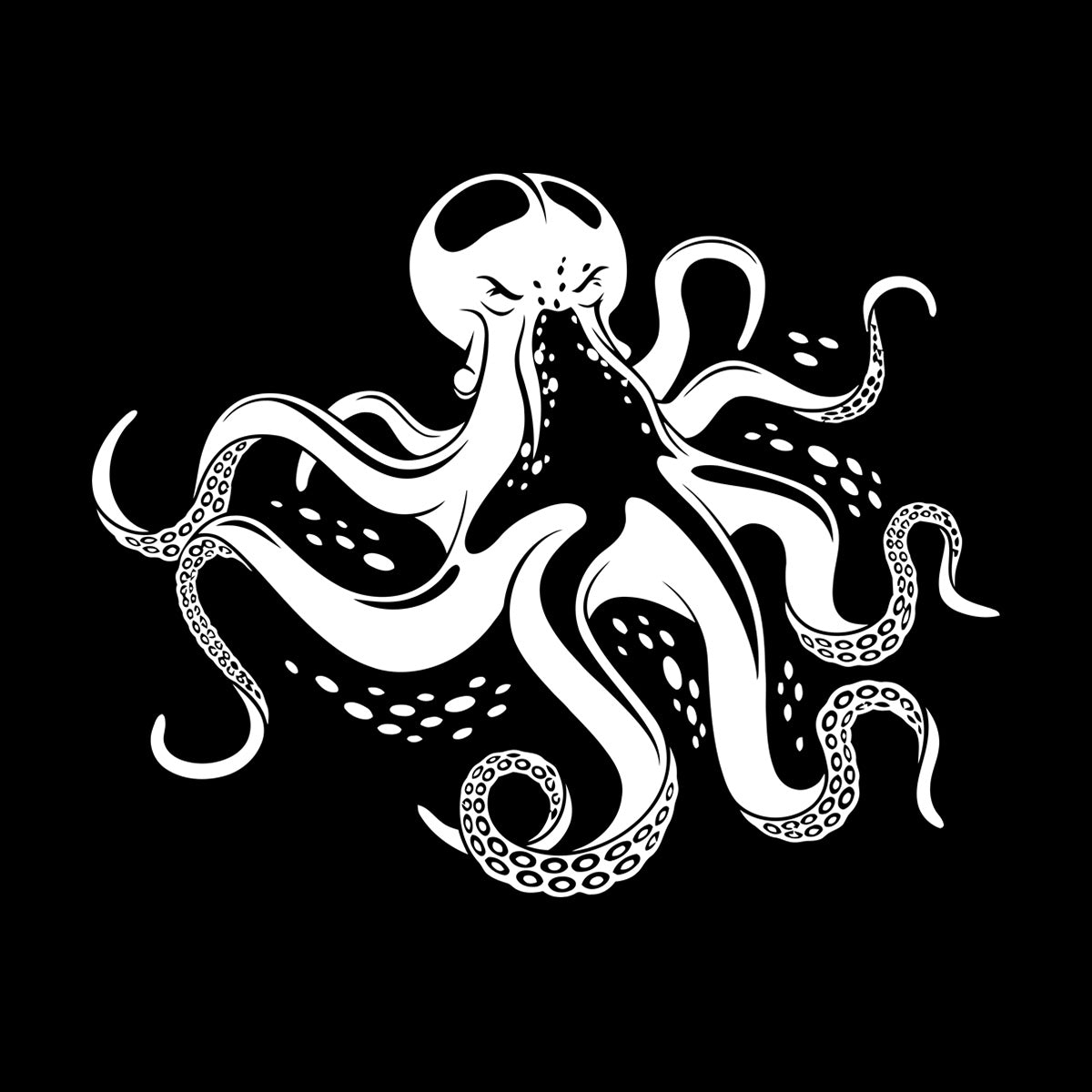 Fine Carving Decals Octopus Ocean Marine Sea Animal Wall Beautification