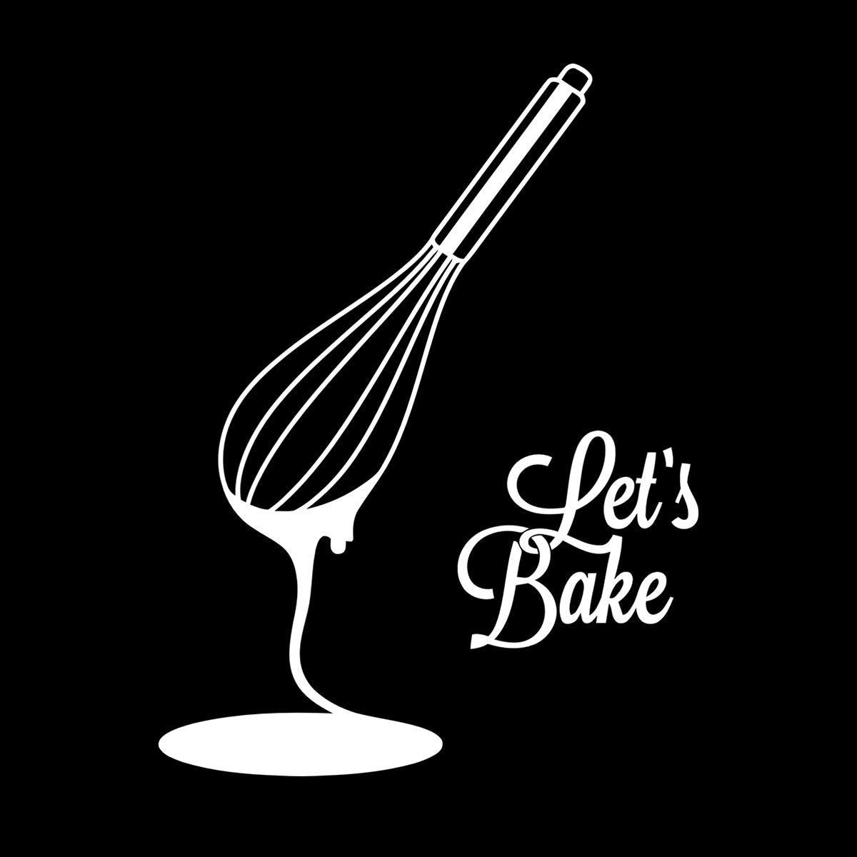 Engraving Decals Kitchen Phrase Let'S Bake Bakery Baking Products Personalized Customization