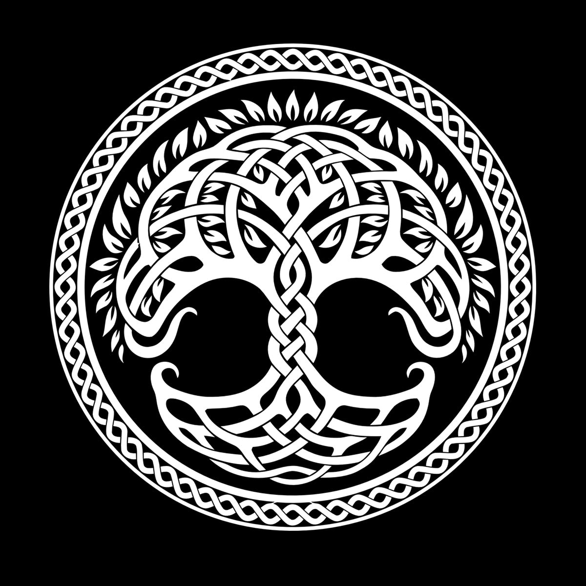 Circle Tree Of Life Family Celtic Ornament Wall Decals Pvc Removable Without Leaving Glue