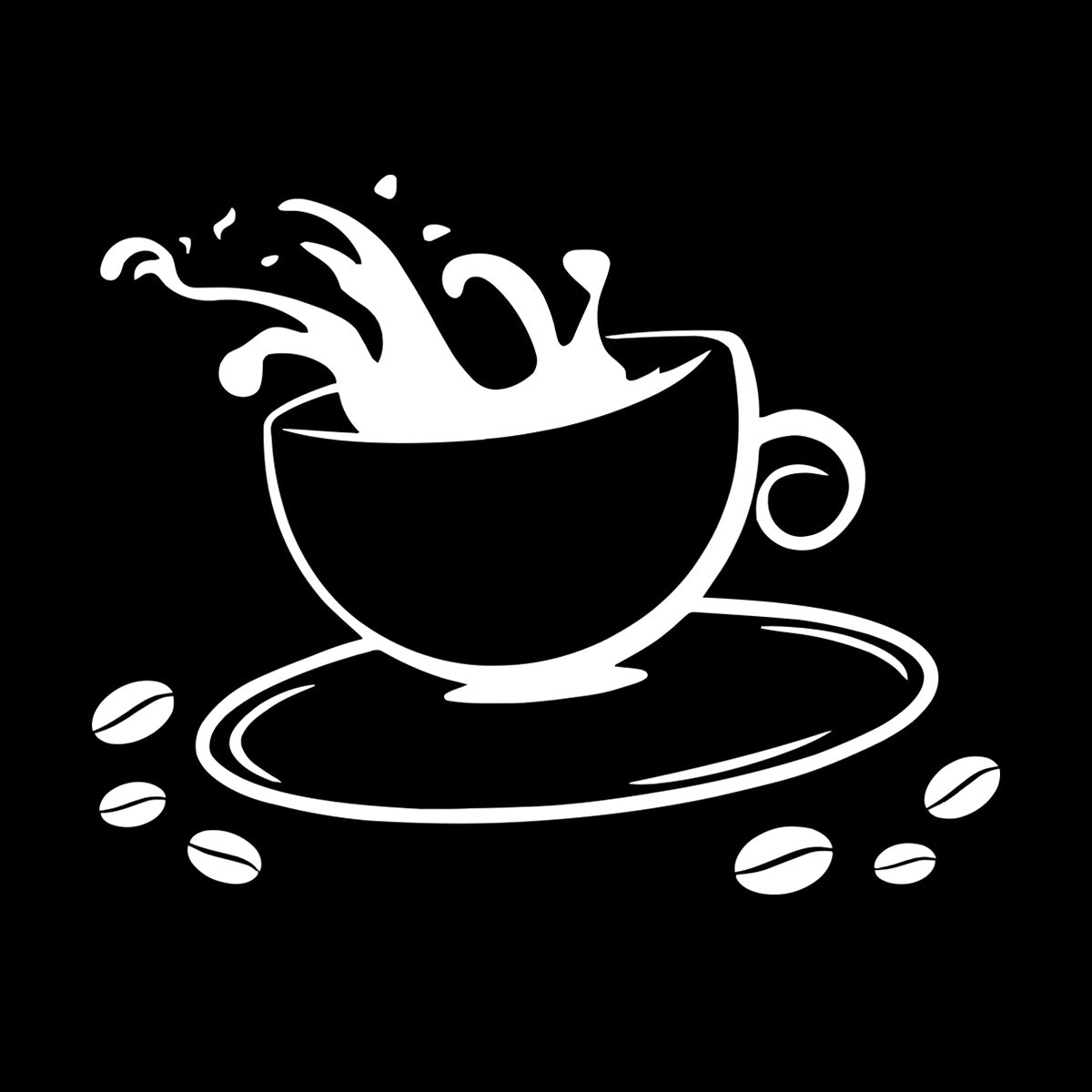 Lettering Stickers Coffee Cup House Dining Break Idea Removable Without Leaving Glue