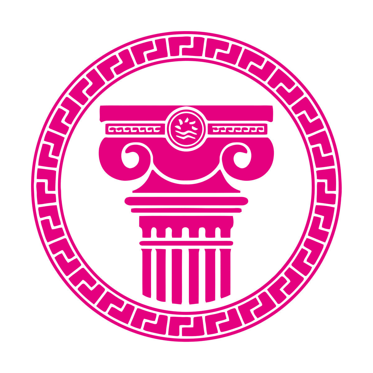 Engraving Stickers Ancient Greek Architectural Antique Columns Can Modify And Add Information