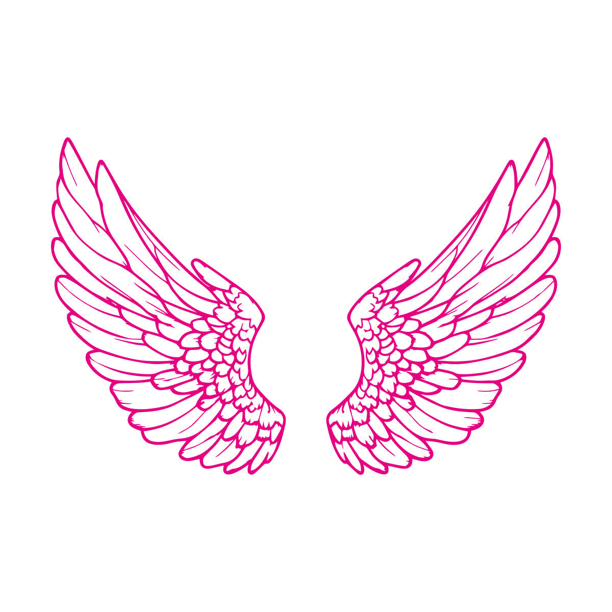 Wall Decals Angel Wing Design With Feathe Texture Can Modify And Add Information