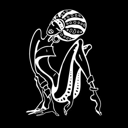 Fine Carving Stickers Cartoon African Woman Abstract Girl Multi Color Selection