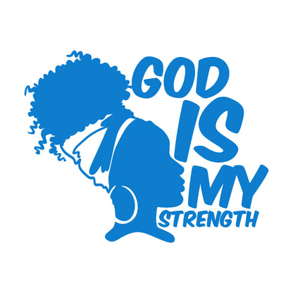 Wall Decals Paster Paper Africa God Is My Strength Afro Girl African Woman Can Modify And Add Information