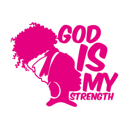 Wall Decals Paster Paper Africa God Is My Strength Afro Girl African Woman Can Modify And Add Information