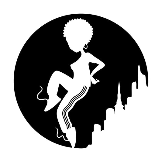 Teenager African Girl Dancer Hip Hop Dance Vinyl Wall Decals Car Body Decoration