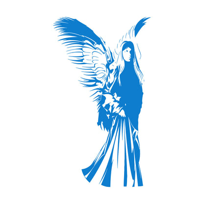 Lettering Stickers Christian Angel With Wings Religion Christianity Religious Multiple Size Options