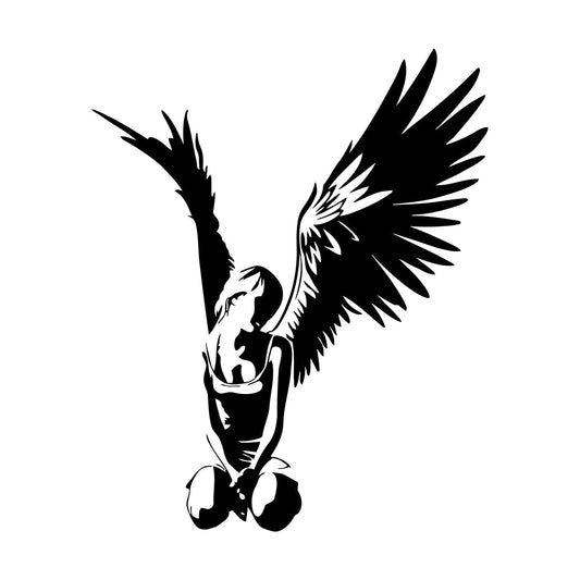 Vinyl Wall Stickers Religion Fallen Angel It Won'T Fall Off