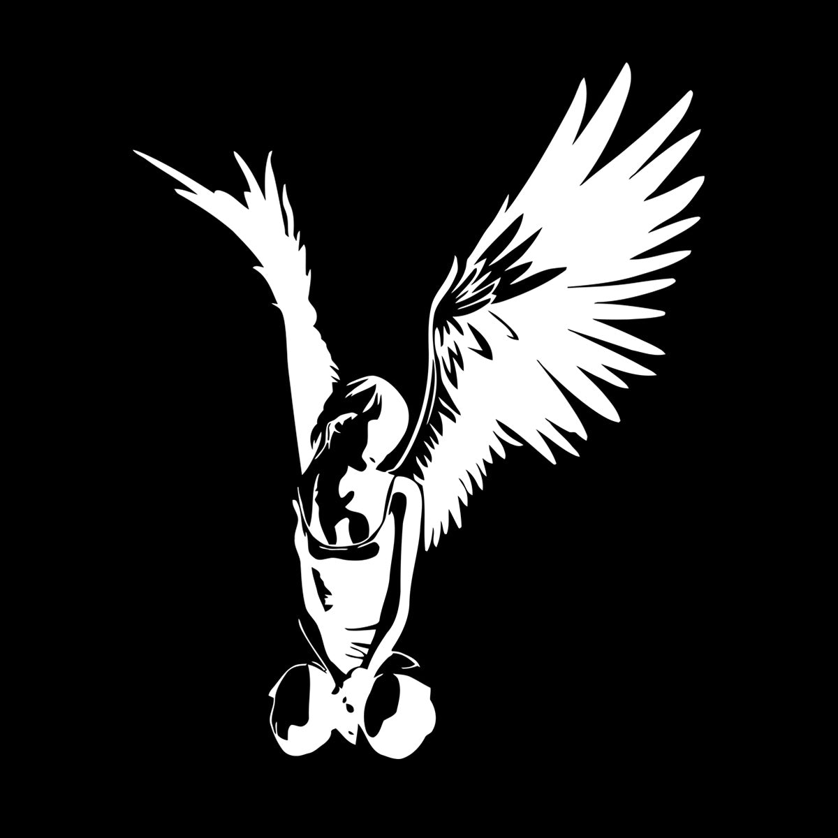 Vinyl Wall Stickers Religion Fallen Angel It Won'T Fall Off