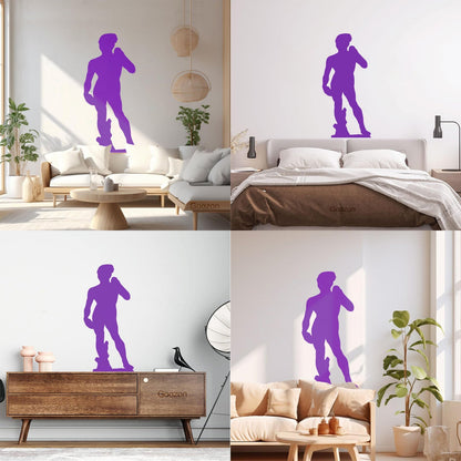 Wall Decals David Michelangelo Statue Outline Personalized Customization