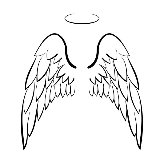 Vinyl Wall Decals Glass And Angel Wings Ation Can Modify And Add Information