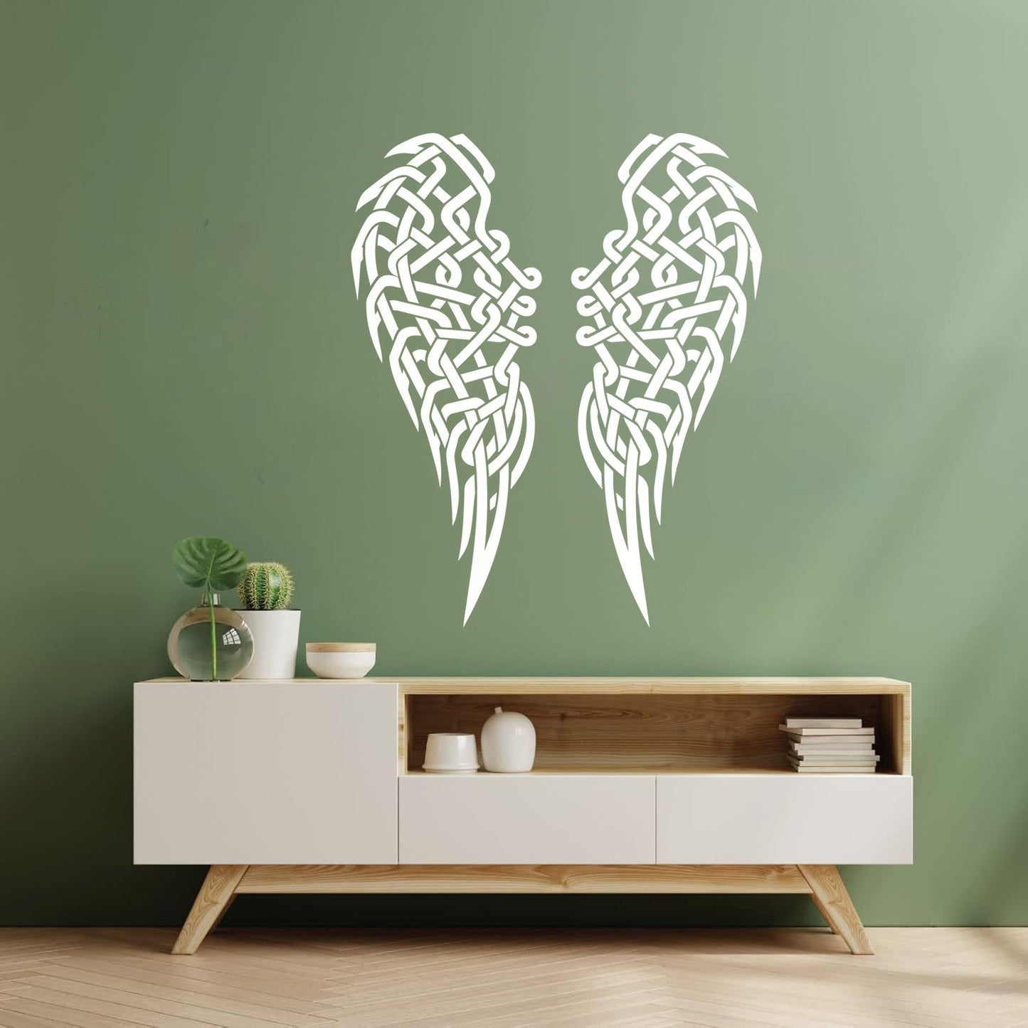 Wall Stickers Paster Paper Angel Wings Feathers Celtic Knot Can Modify And Add Information