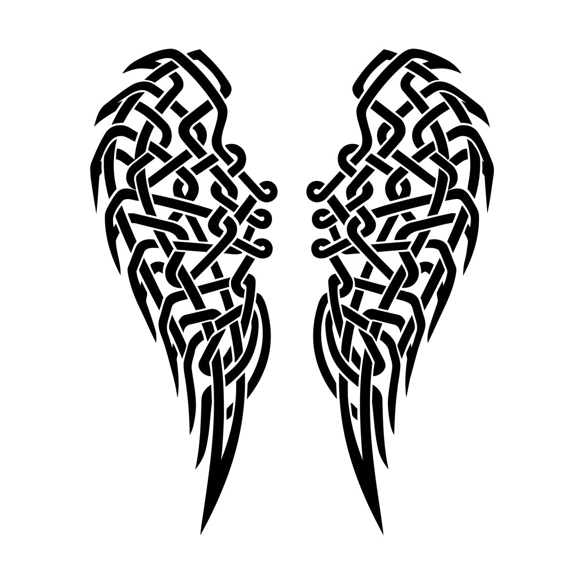 Wall Stickers Paster Paper Angel Wings Feathers Celtic Knot Can Modify And Add Information