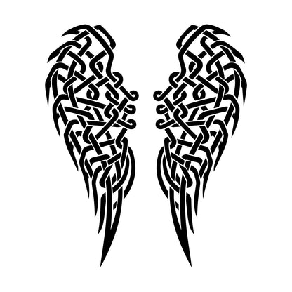 Wall Stickers Paster Paper Angel Wings Feathers Celtic Knot Can Modify And Add Information