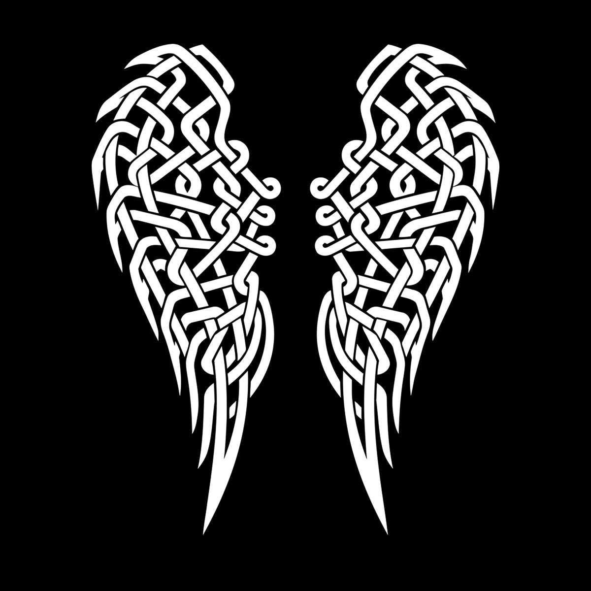 Wall Stickers Paster Paper Angel Wings Feathers Celtic Knot Can Modify And Add Information