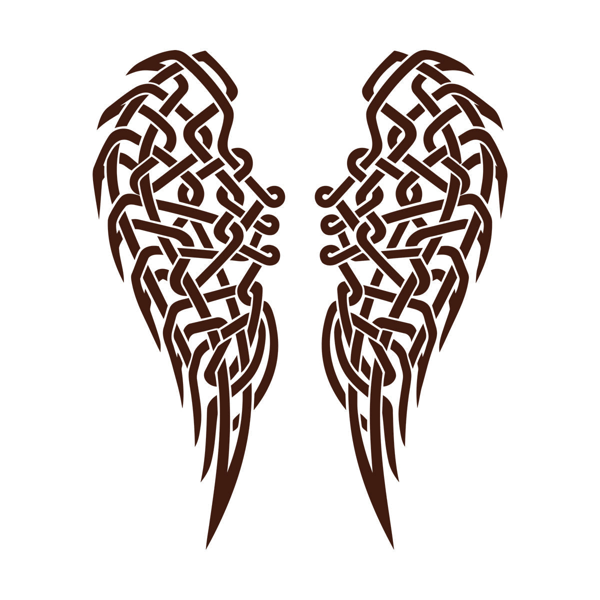 Wall Stickers Paster Paper Angel Wings Feathers Celtic Knot Can Modify And Add Information