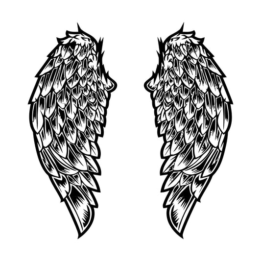 Angel Wings Symbols Home Bedroom Wall Stickers Car Body Decoration