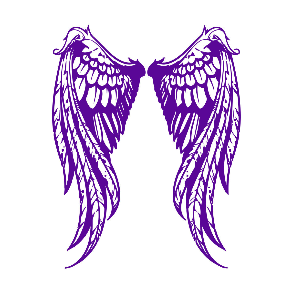Fine Carving Decals Angel Woman Wings Symbol Window Decals