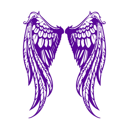 Fine Carving Decals Angel Woman Wings Symbol Window Decals