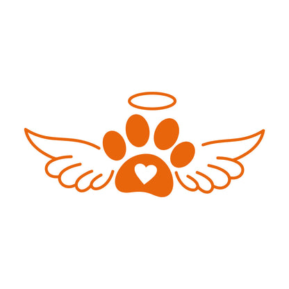 Vinyl Wall Decals Dog With Paw And Angel Wings Pets Shop Easy Installation