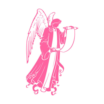 Holding Christian Angel Christianity Religious Fine Carving Decals Art Decoration