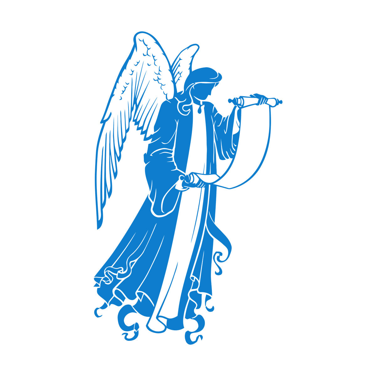 Holding Christian Angel Christianity Religious Fine Carving Decals Art Decoration