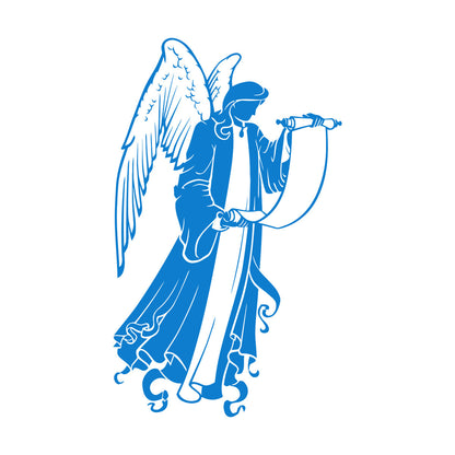 Holding Christian Angel Christianity Religious Fine Carving Decals Art Decoration