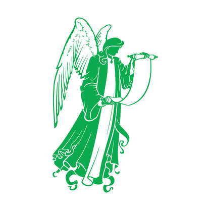 Holding Christian Angel Christianity Religious Fine Carving Decals Art Decoration