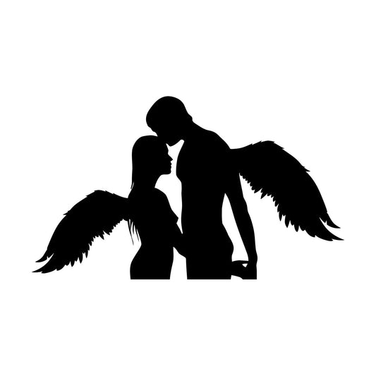 Lettering Decals Love Angels Window Decals