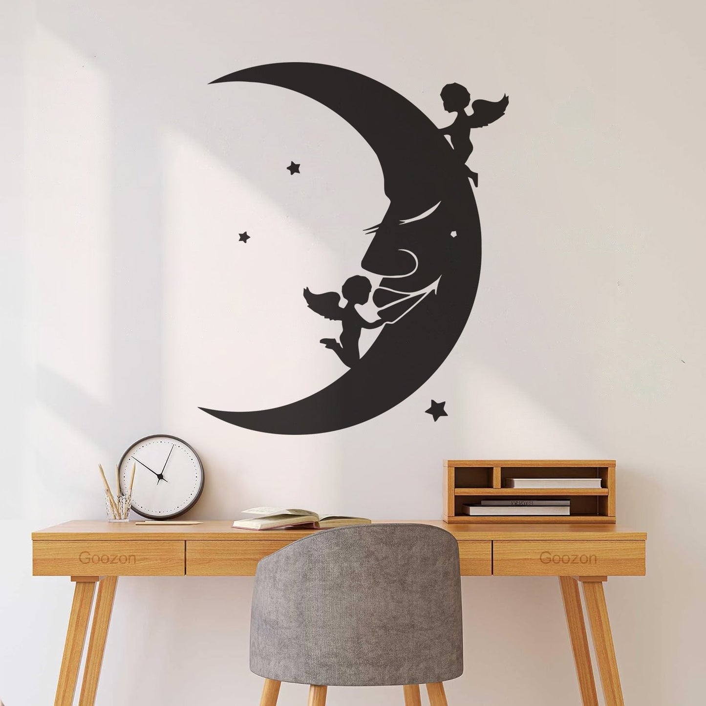 Lettering Stickers Moon Stars Angels Dreams Store Decoration