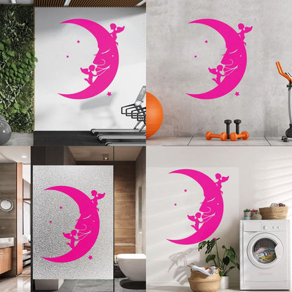 Lettering Stickers Moon Stars Angels Dreams Store Decoration