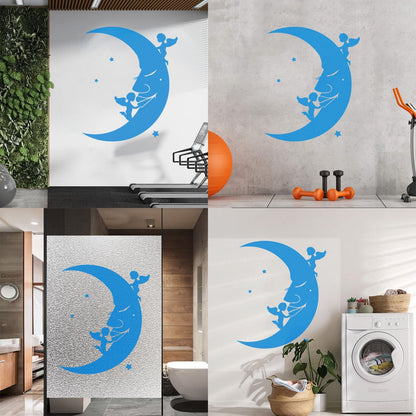Lettering Stickers Moon Stars Angels Dreams Store Decoration