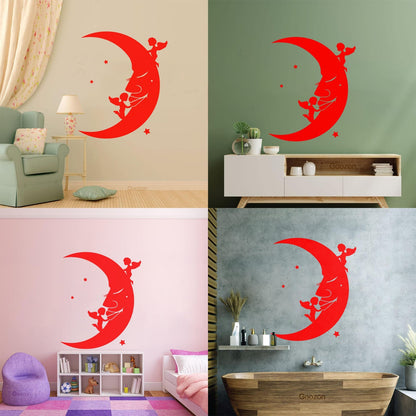 Lettering Stickers Moon Stars Angels Dreams Store Decoration