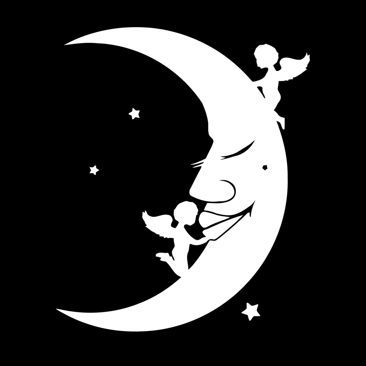 Lettering Stickers Moon Stars Angels Dreams Store Decoration