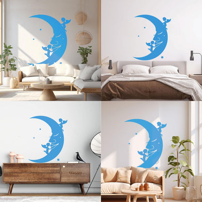 Lettering Stickers Moon Stars Angels Dreams Store Decoration