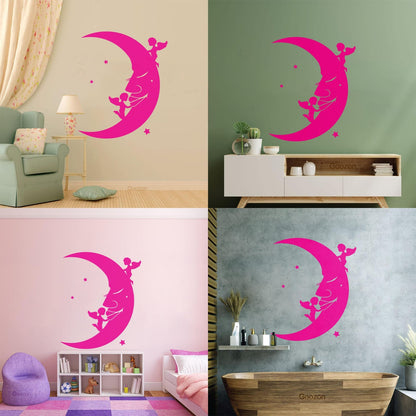 Lettering Stickers Moon Stars Angels Dreams Store Decoration