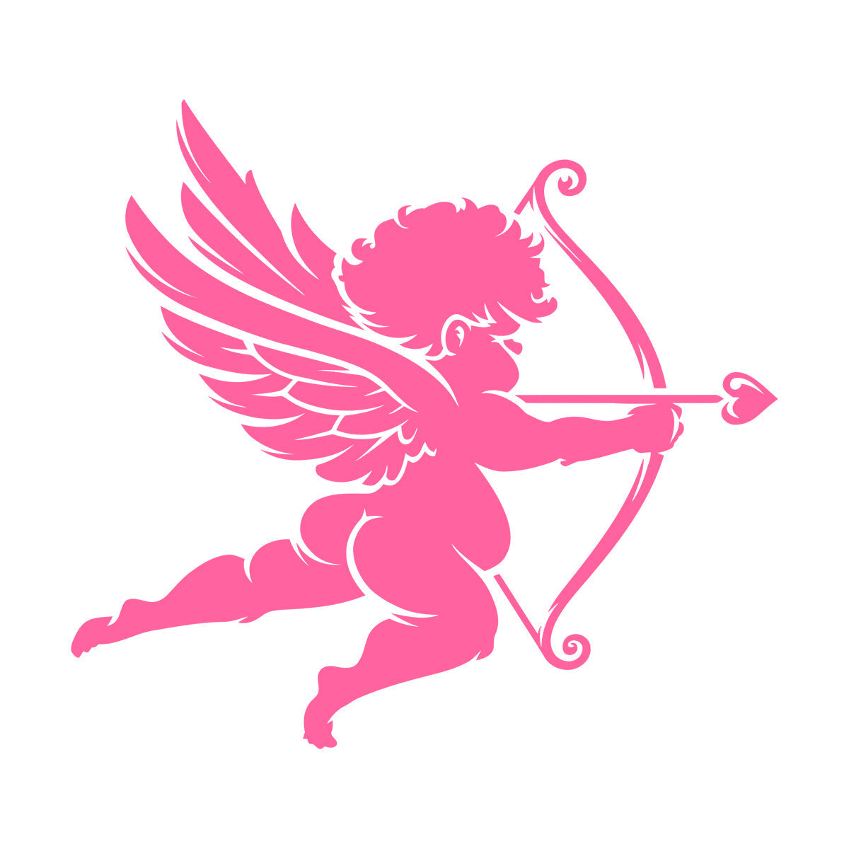 Wall Decals Romance Cupid Love Angel Bow Arrows Self Adhesive