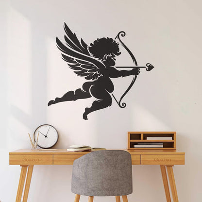 Wall Decals Romance Cupid Love Angel Bow Arrows Self Adhesive