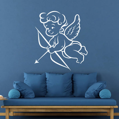 Engraving Decals Valentine'S Day Angel Cartoon Cupid Multi Color Selection