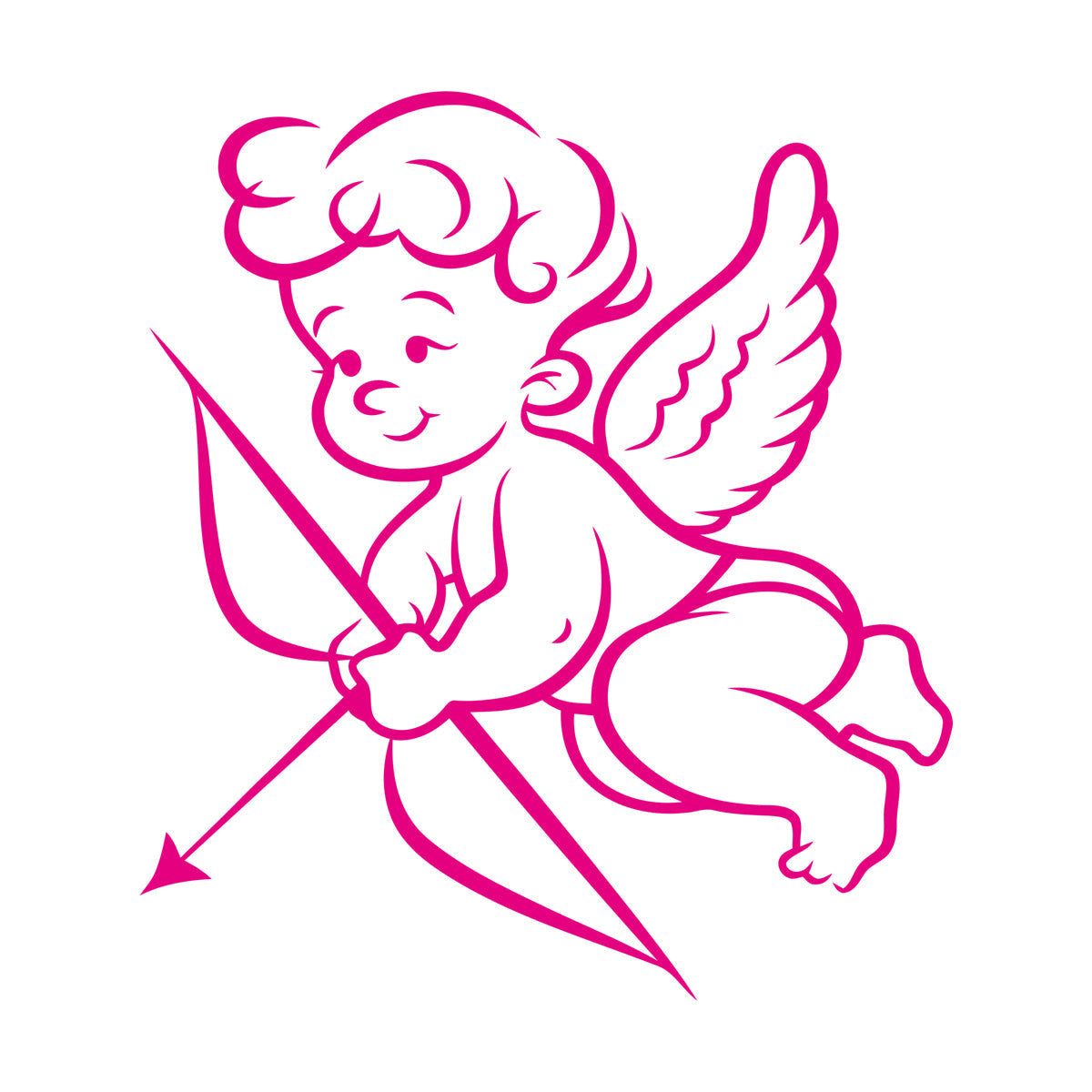 Engraving Decals Valentine'S Day Angel Cartoon Cupid Multi Color Selection