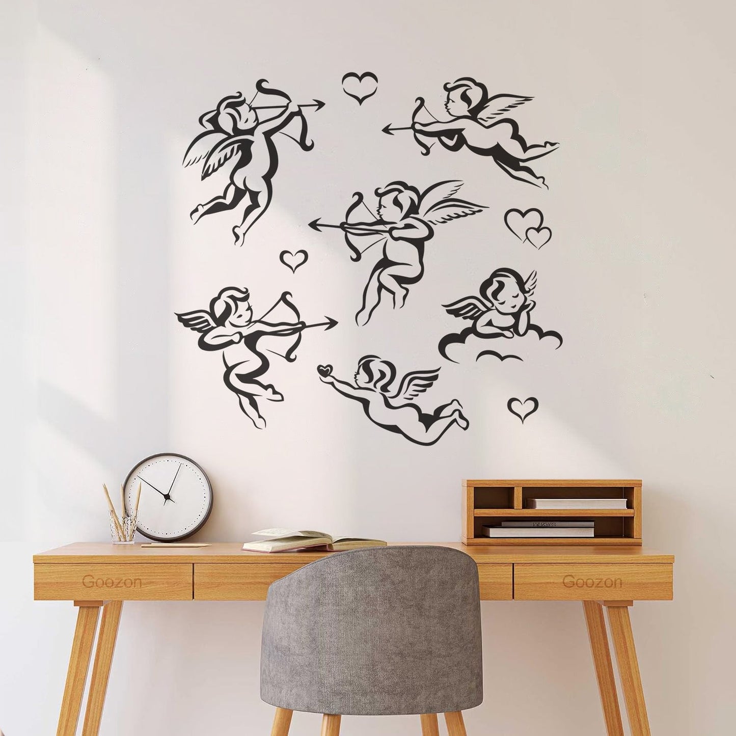 Mural And Wall Vinyl Decal Valentines Day Kupid Collection Set Of Angels Equipped With Transfer Film Kit