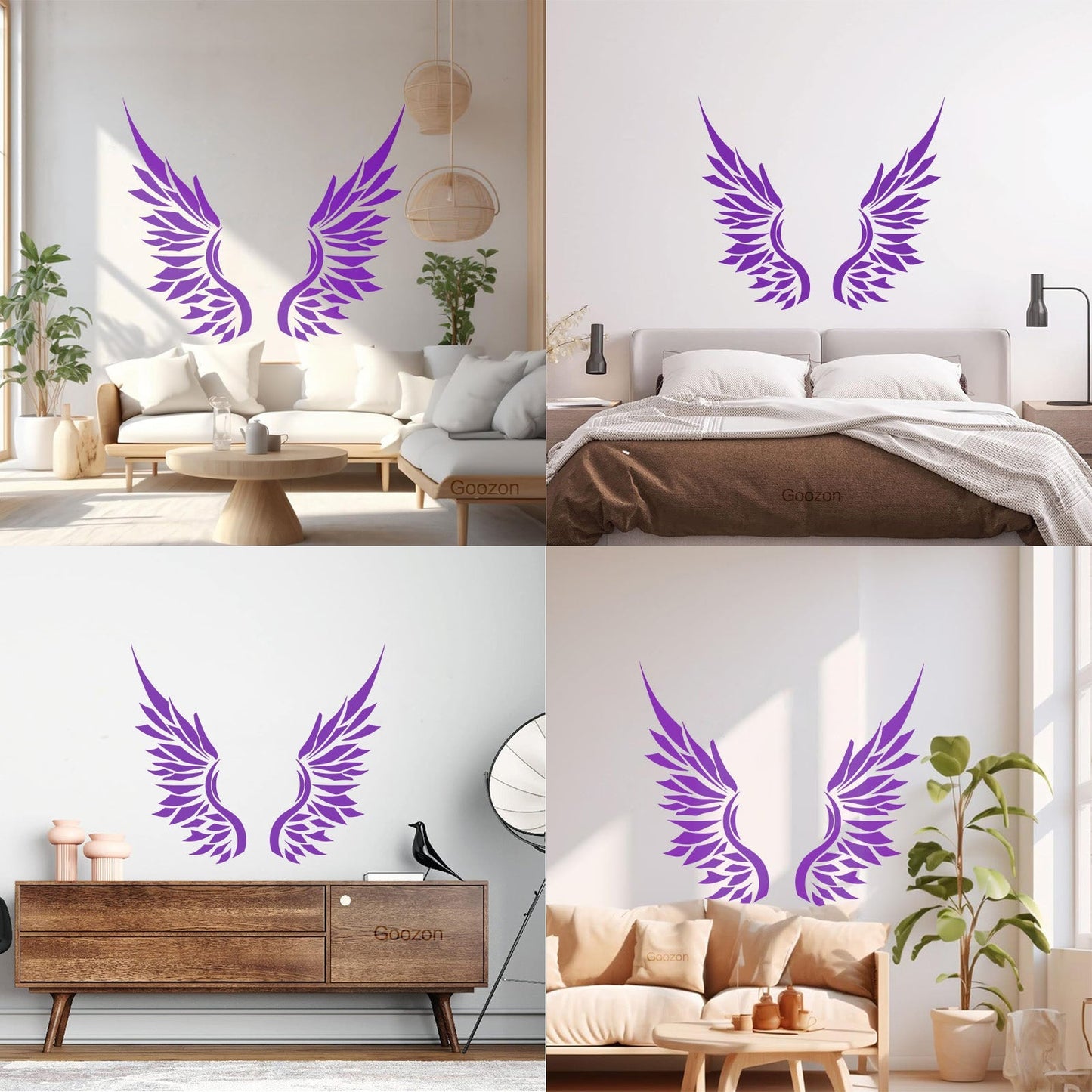 Wings Angel Bird Feathers Wall Vinyl Sticker Decor Art Mural Painting