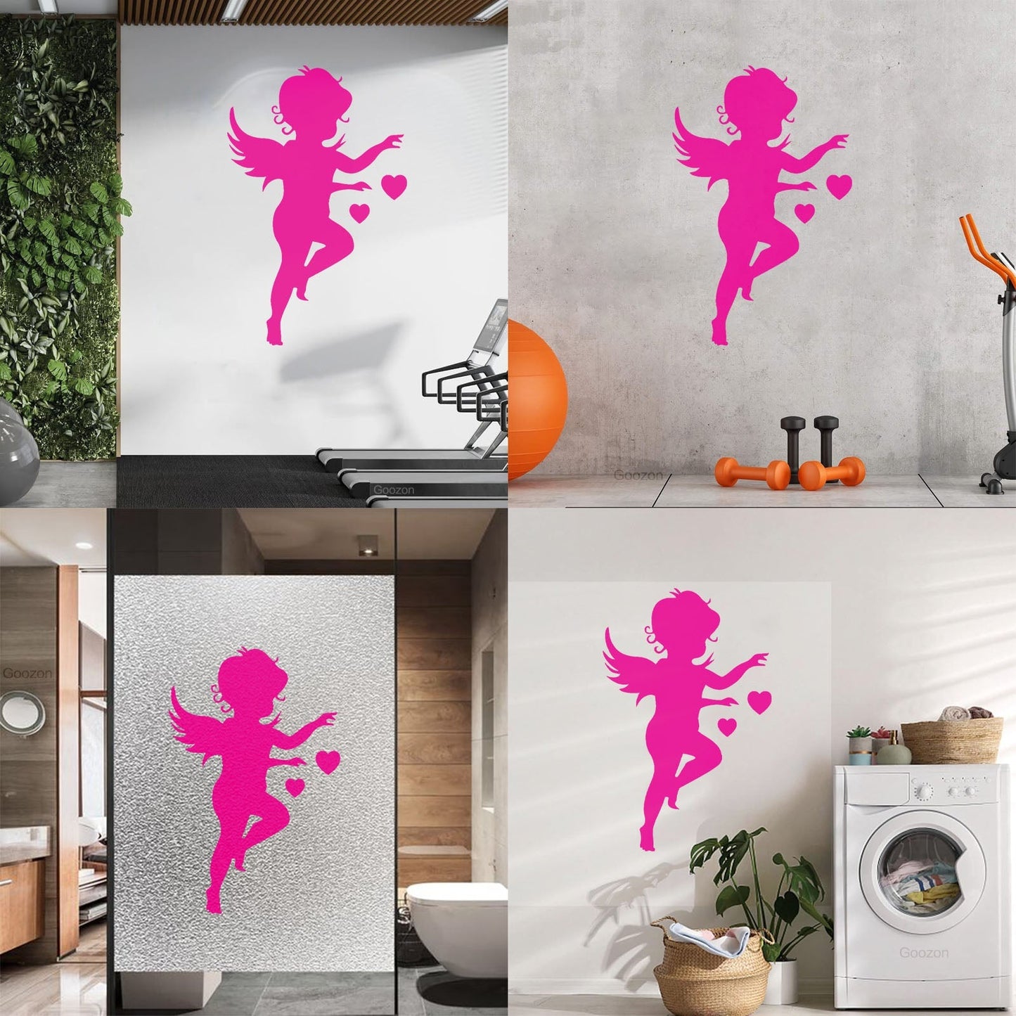 Lettering Decals Angel Baby Kids Romantic It Won'T Fall Off
