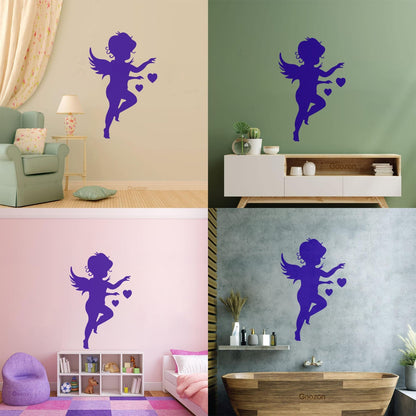 Lettering Decals Angel Baby Kids Romantic It Won'T Fall Off