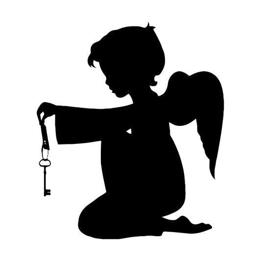 Lettering Stickers Angel Religion Baby Religious Cool Can Modify And Add Information