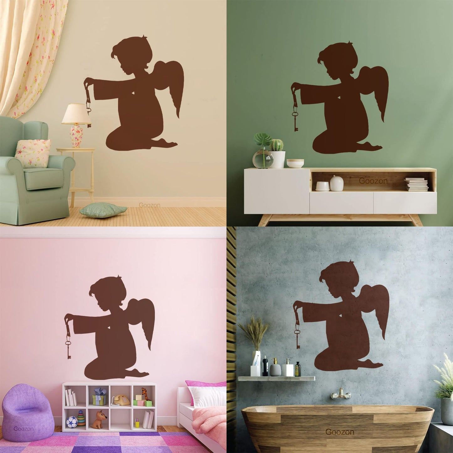 Lettering Stickers Angel Religion Baby Religious Cool Can Modify And Add Information