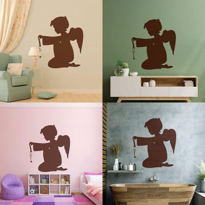 Lettering Stickers Angel Religion Baby Religious Cool Can Modify And Add Information