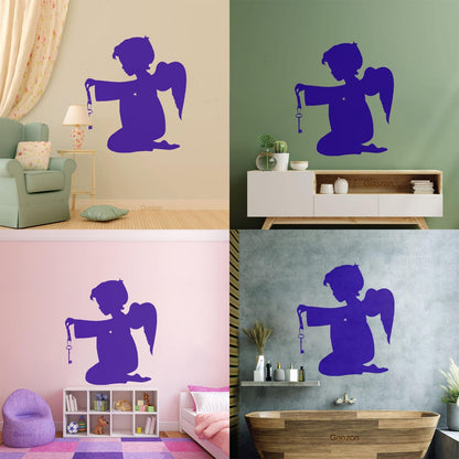 Lettering Stickers Angel Religion Baby Religious Cool Can Modify And Add Information