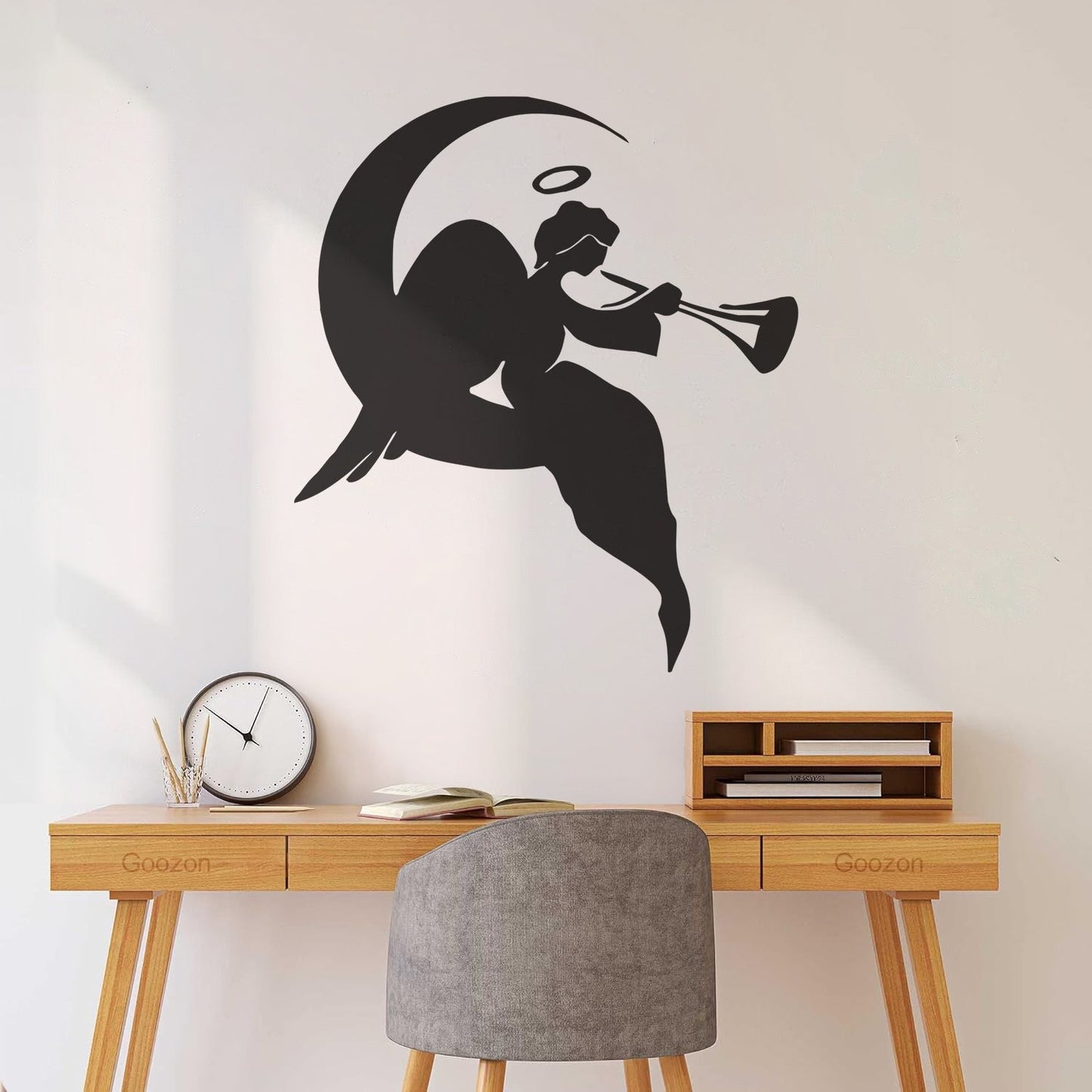 Wall Stickers Paster Paper Religion Religious Angel On A Moon Tattoo Culture